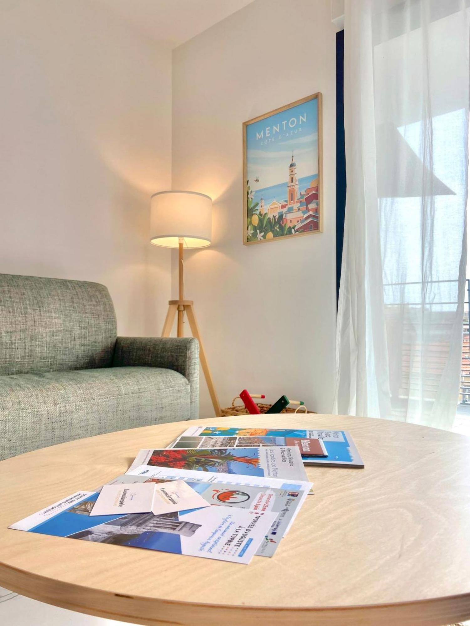 'Cap Riviera' Proche Gare Et Centre Apartman Menton Kültér fotó