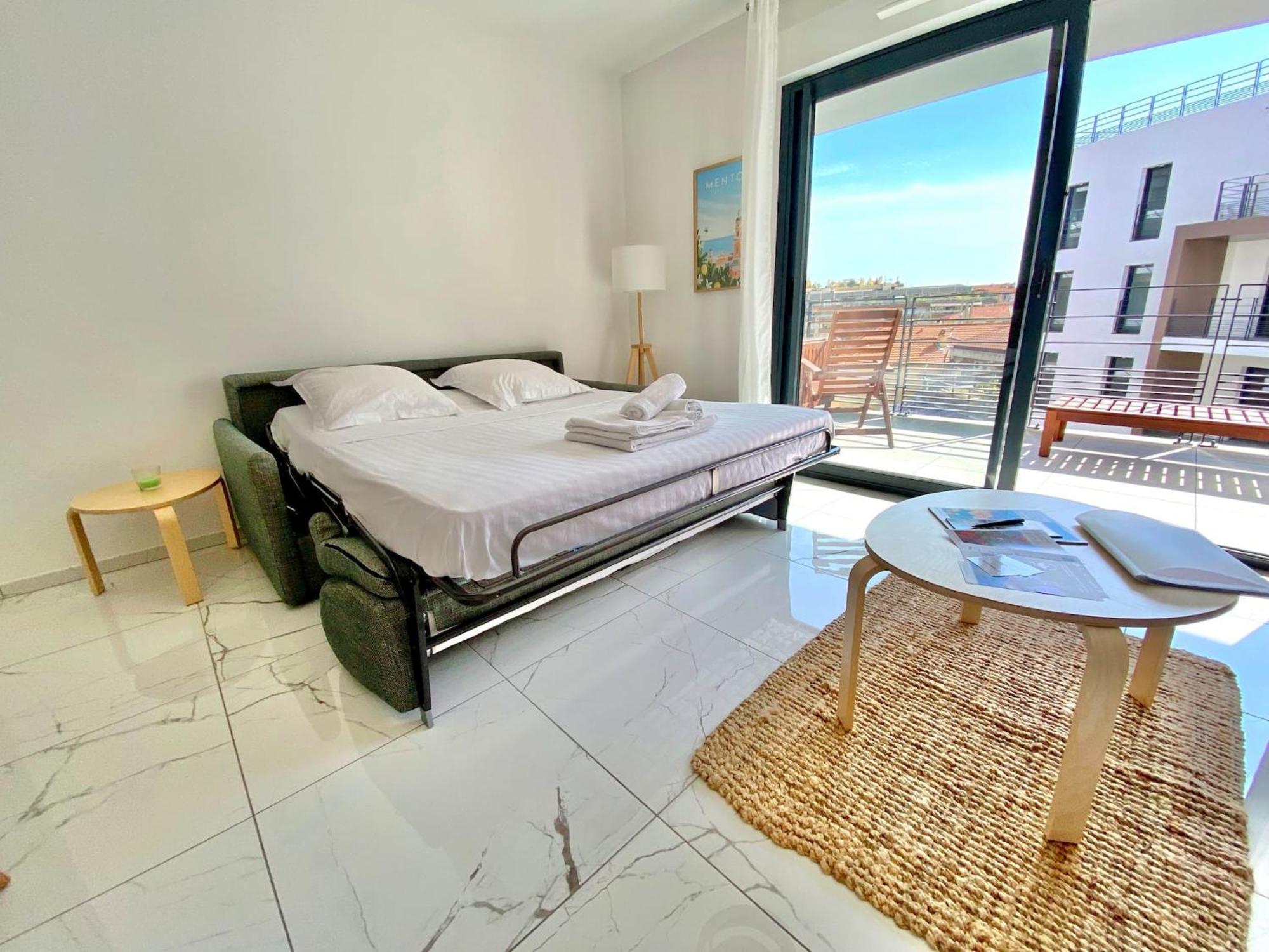 'Cap Riviera' Proche Gare Et Centre Apartman Menton Kültér fotó